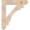Ekena Millwork Merced Arts and Crafts Smooth Bracket w/ Offset Brace, Douglas Fir, 7 1/2"W x 36"D x 40"H BKT0806X36X40MRC03SDF - alternate 4